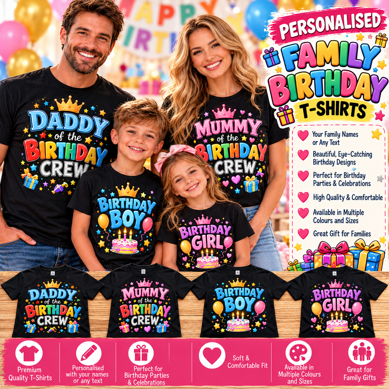 Personalised Family T Shirts
