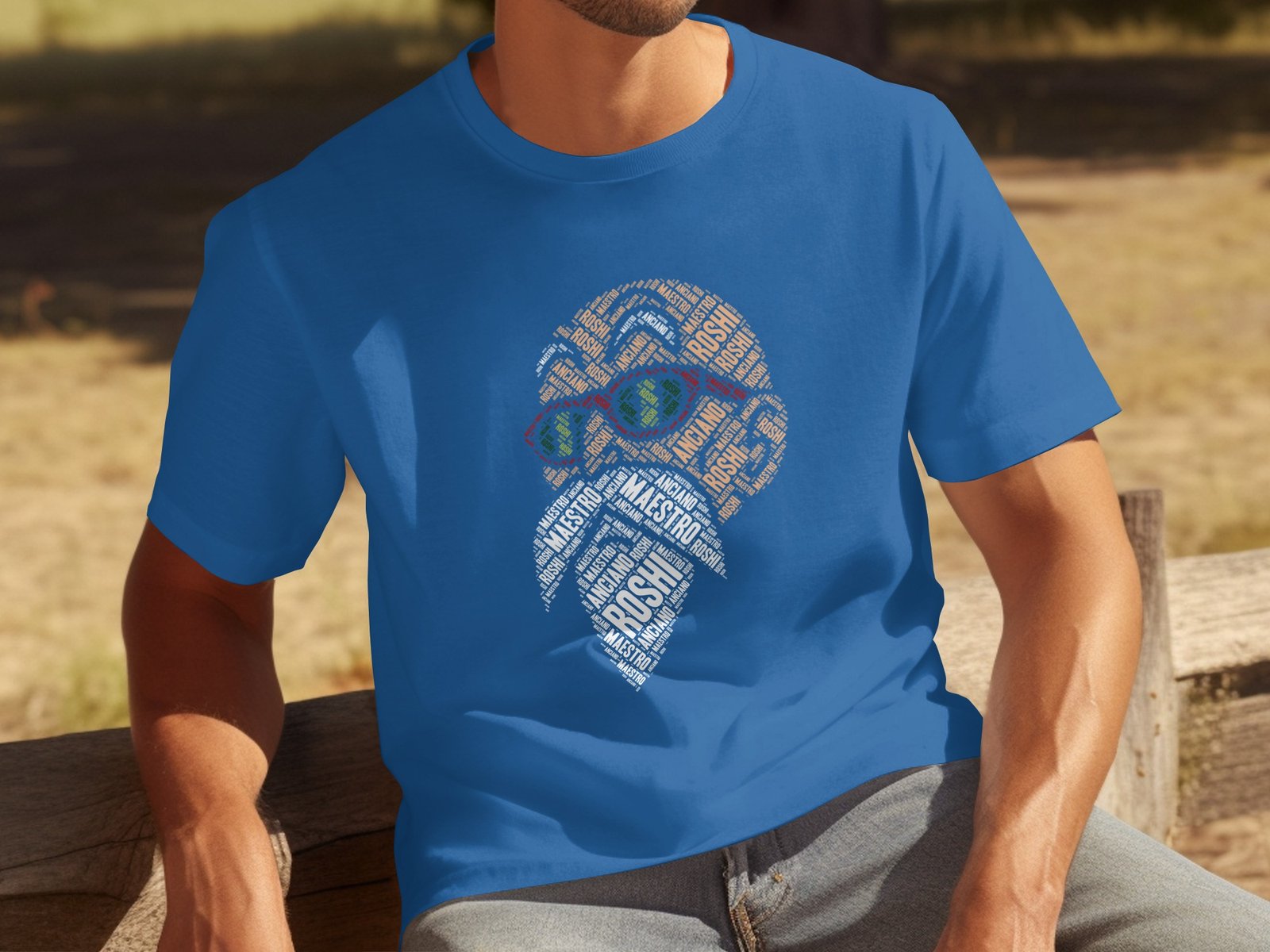 Roshi Typography Graphic T-Shirt - Image 8