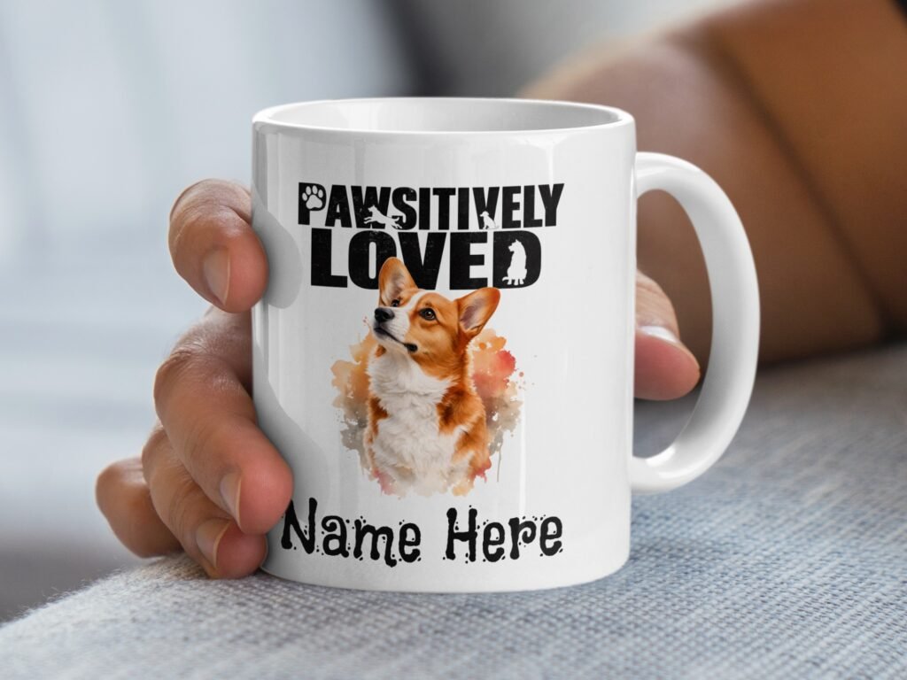 Personalized Corgi Dog Coffee Mug - Pawsitively Loved