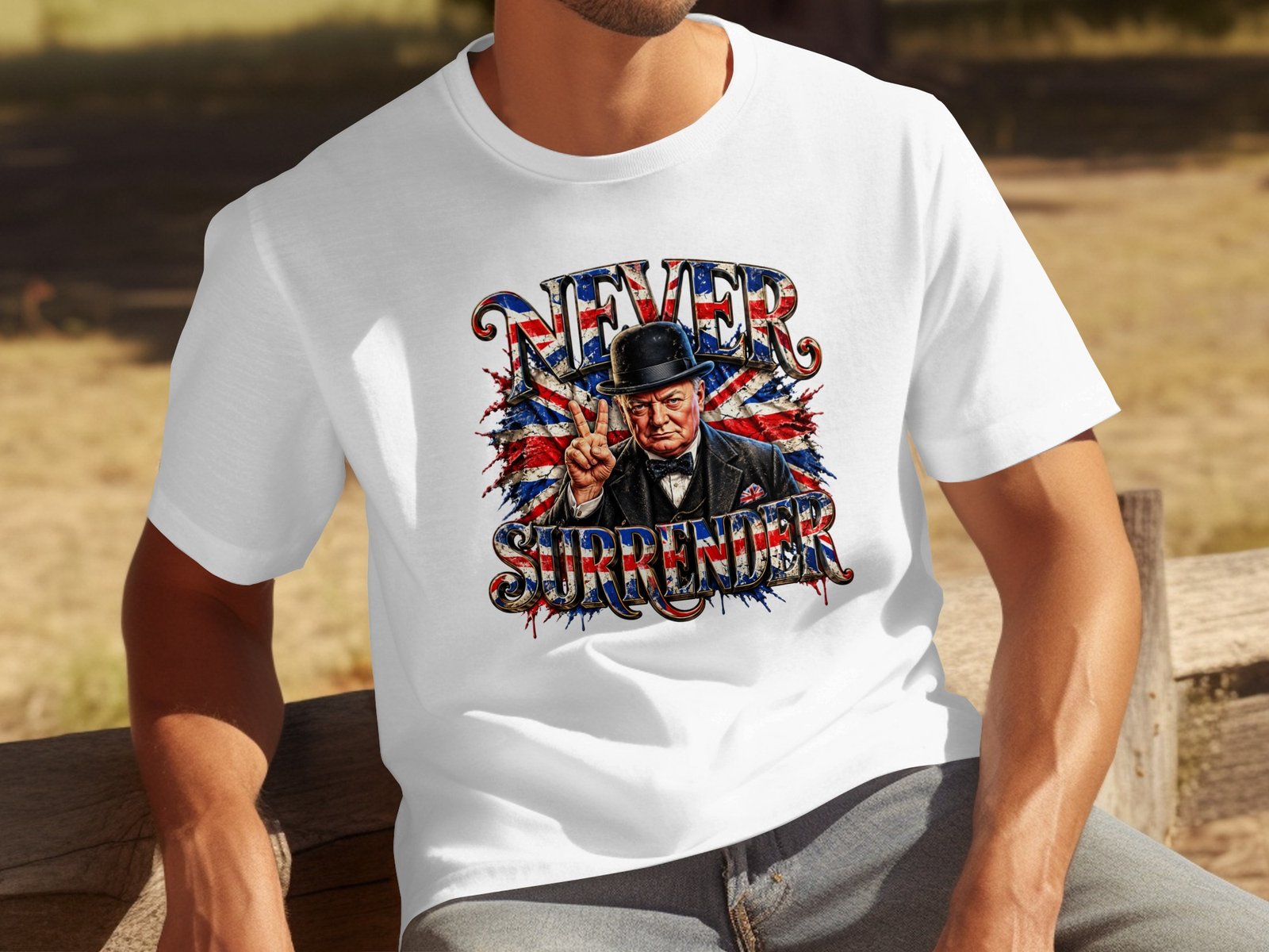 Never Surrender T Shirt - Image 3