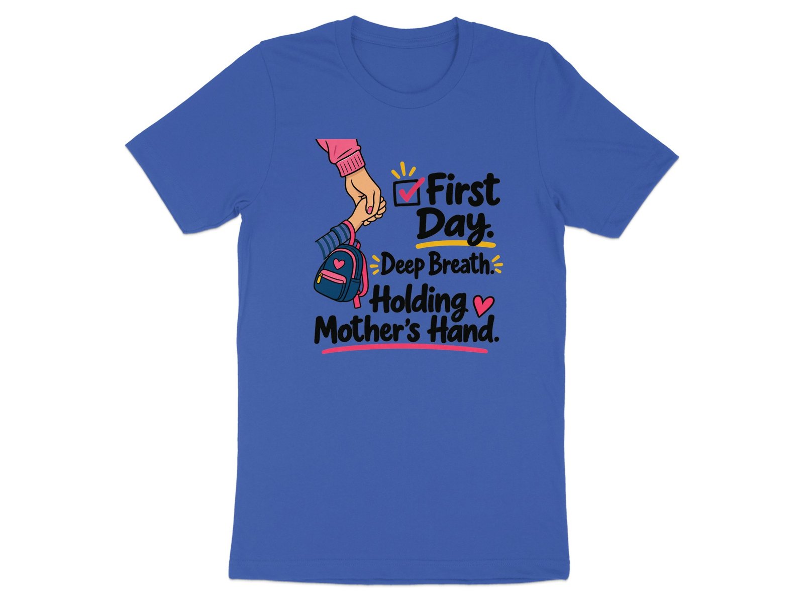 First Day School Mom T-Shirt - Image 4
