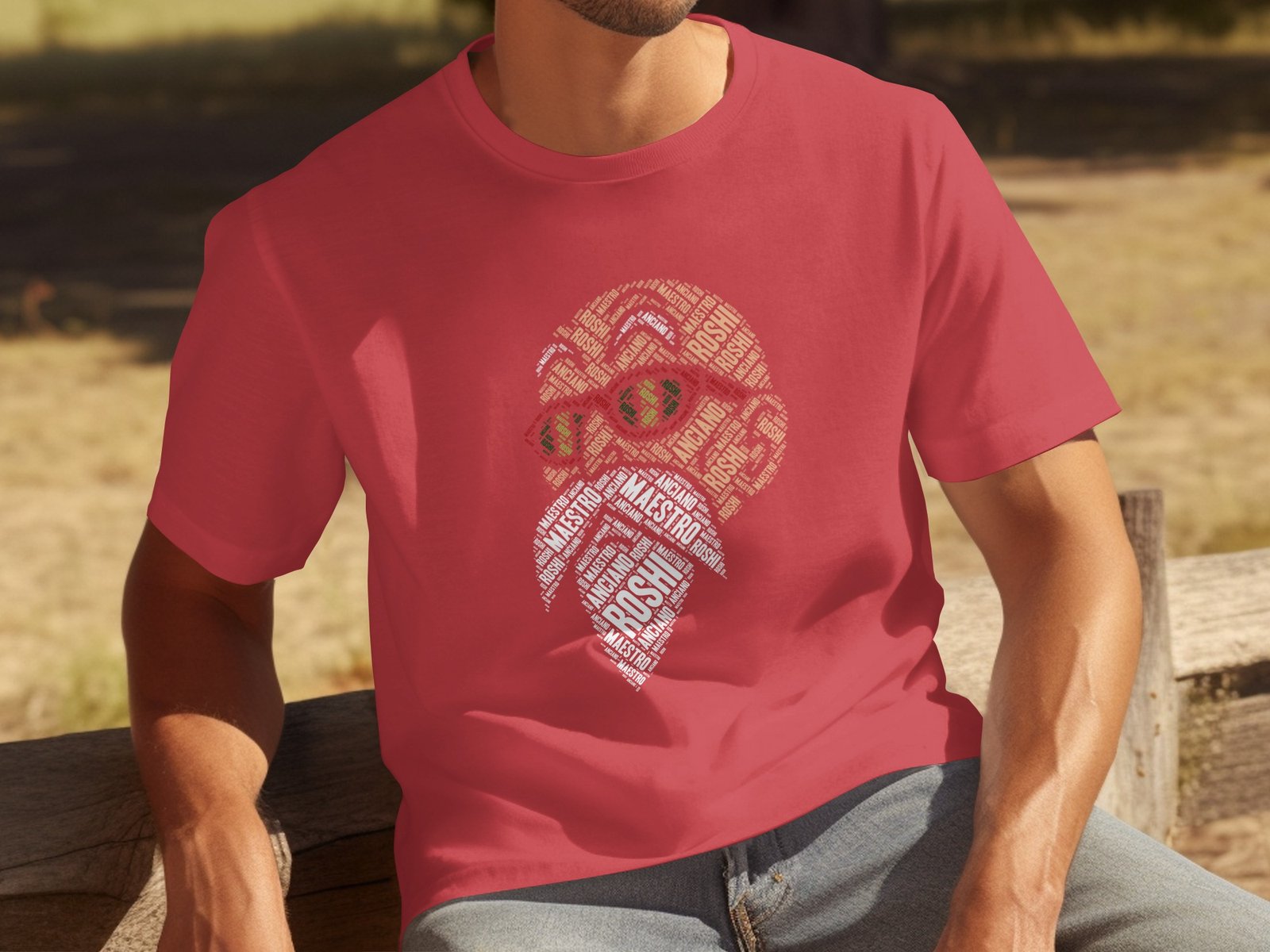 Roshi Typography Graphic T-Shirt - Image 7
