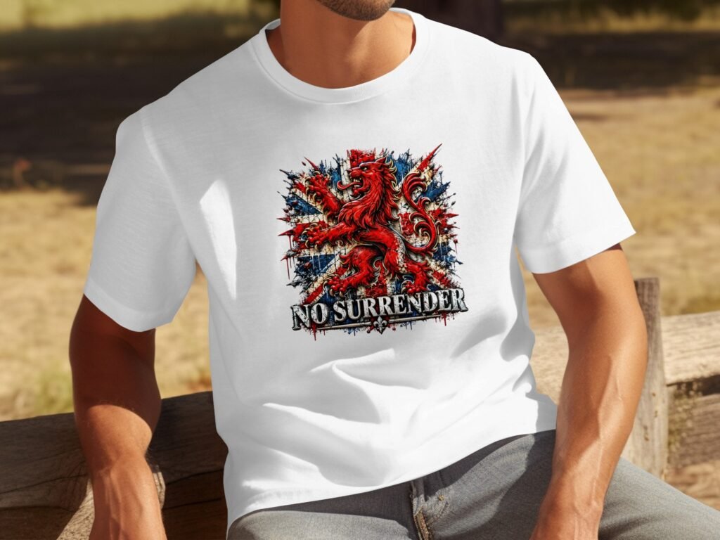 No Surrender British Lion Rampant T-Shirt