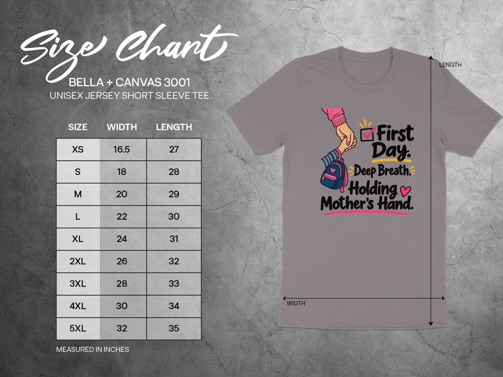First Day School Mom T-Shirt - Image 7