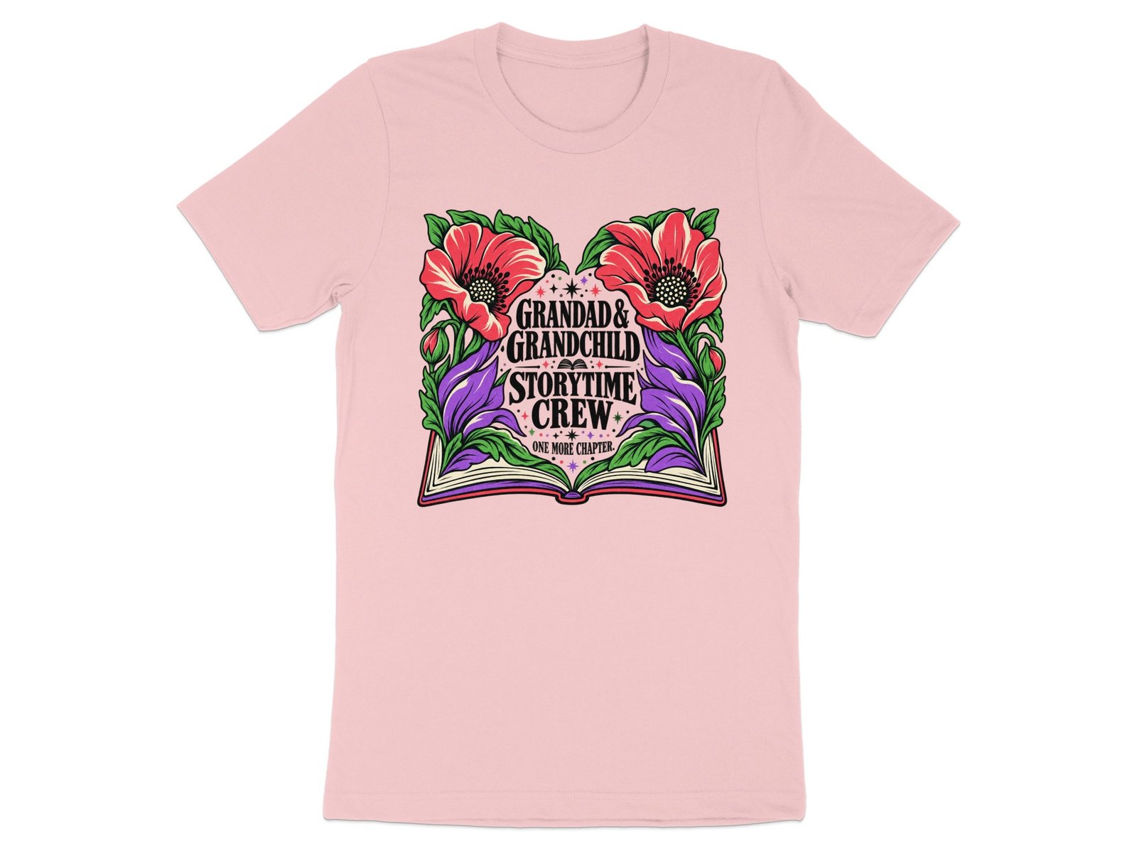 Grandad & Grandchild Storytime Crew T-Shirt - Image 3