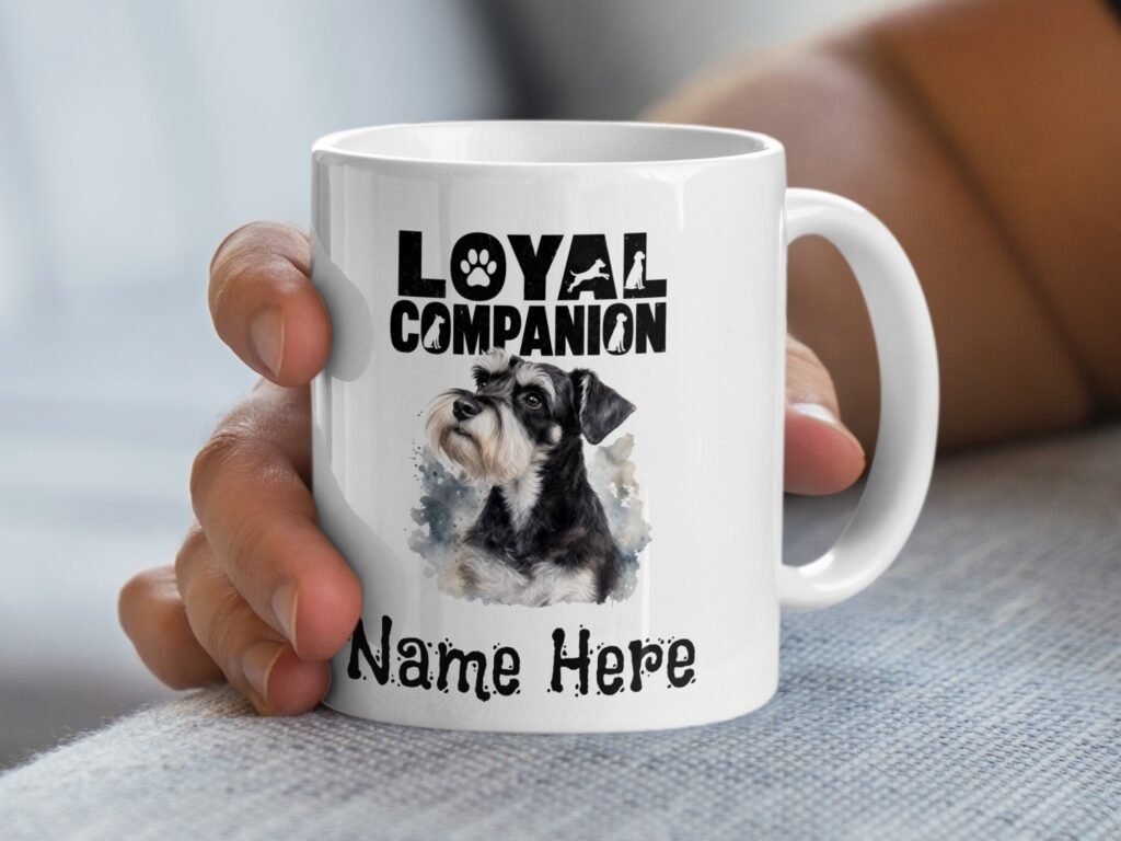 Personalized Schnauzer Loyal Companion Mug