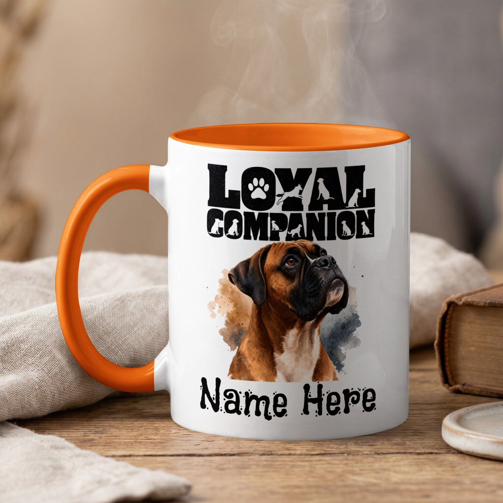Personalized Boxer Dog Loyal Companion Mug - Image 4