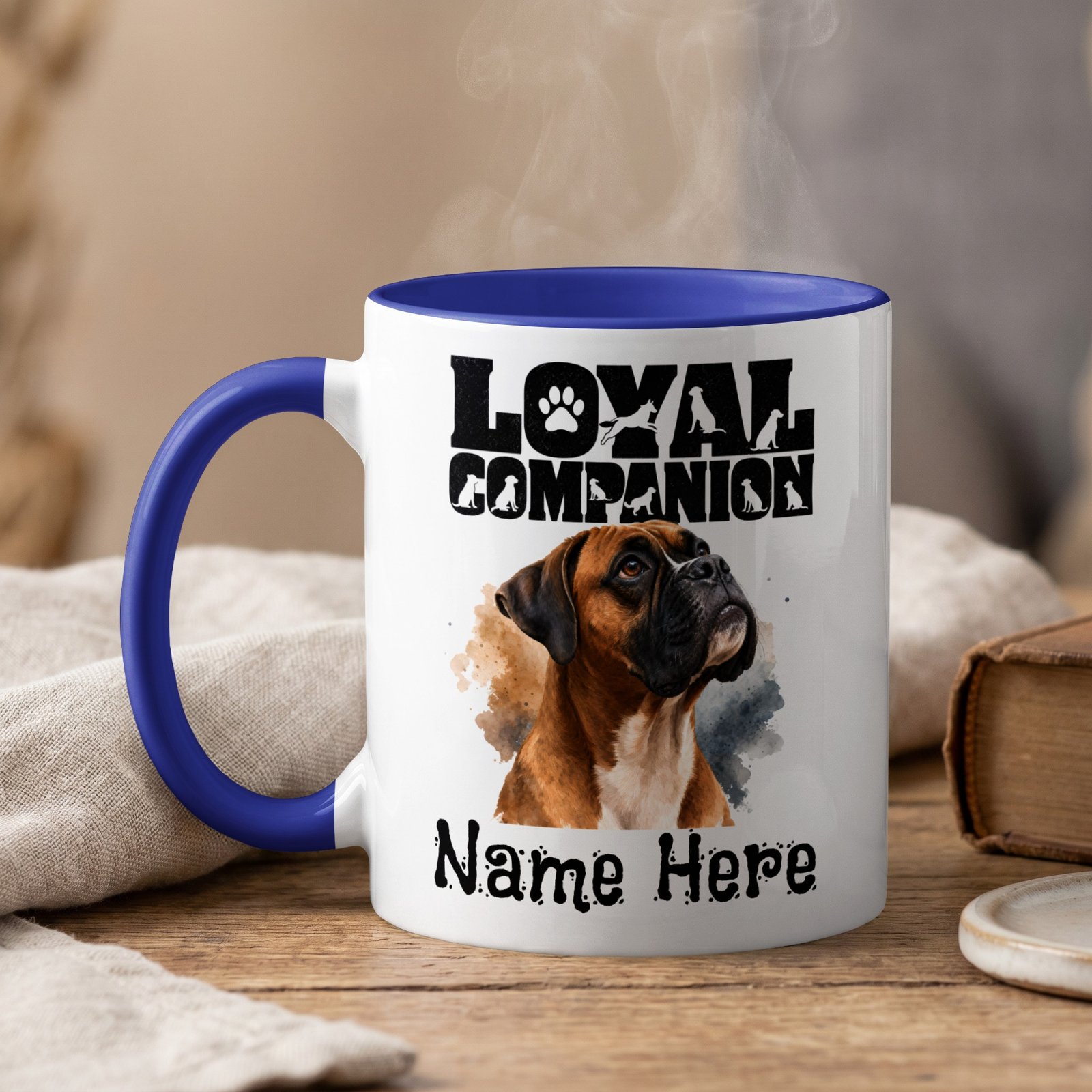 Personalized Boxer Dog Loyal Companion Mug - Image 2