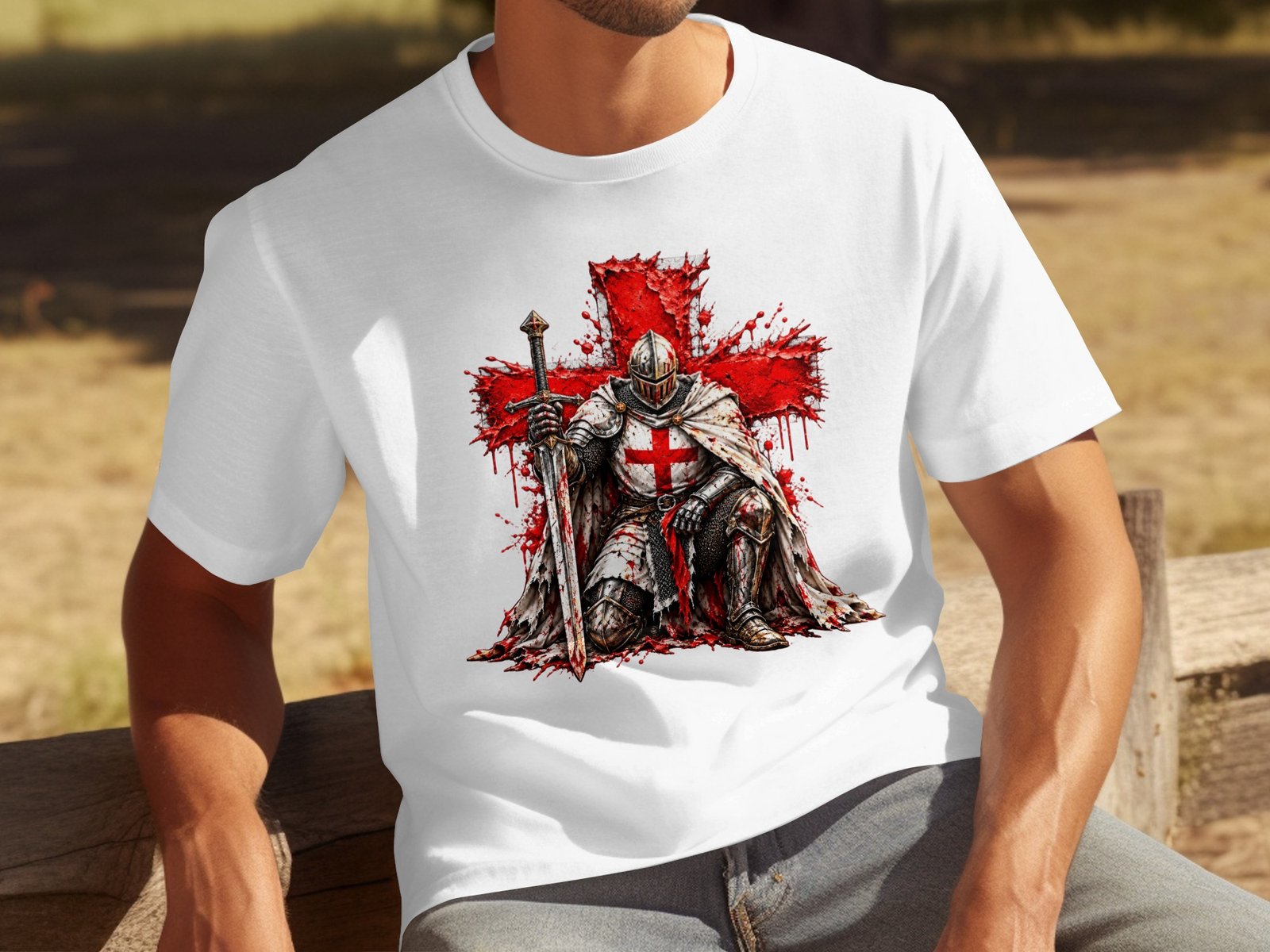Knights Templar Crusader T Shirt - Image 3