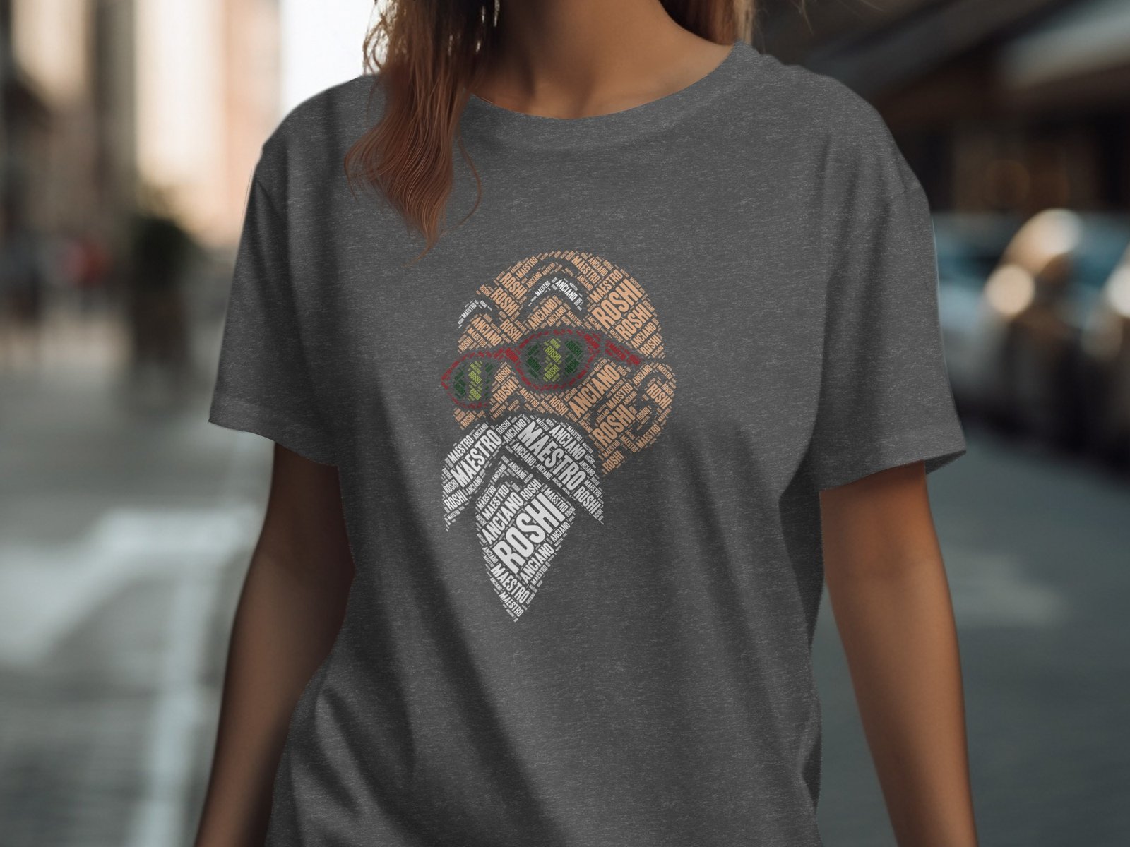 Roshi Typography Graphic T-Shirt - Image 4