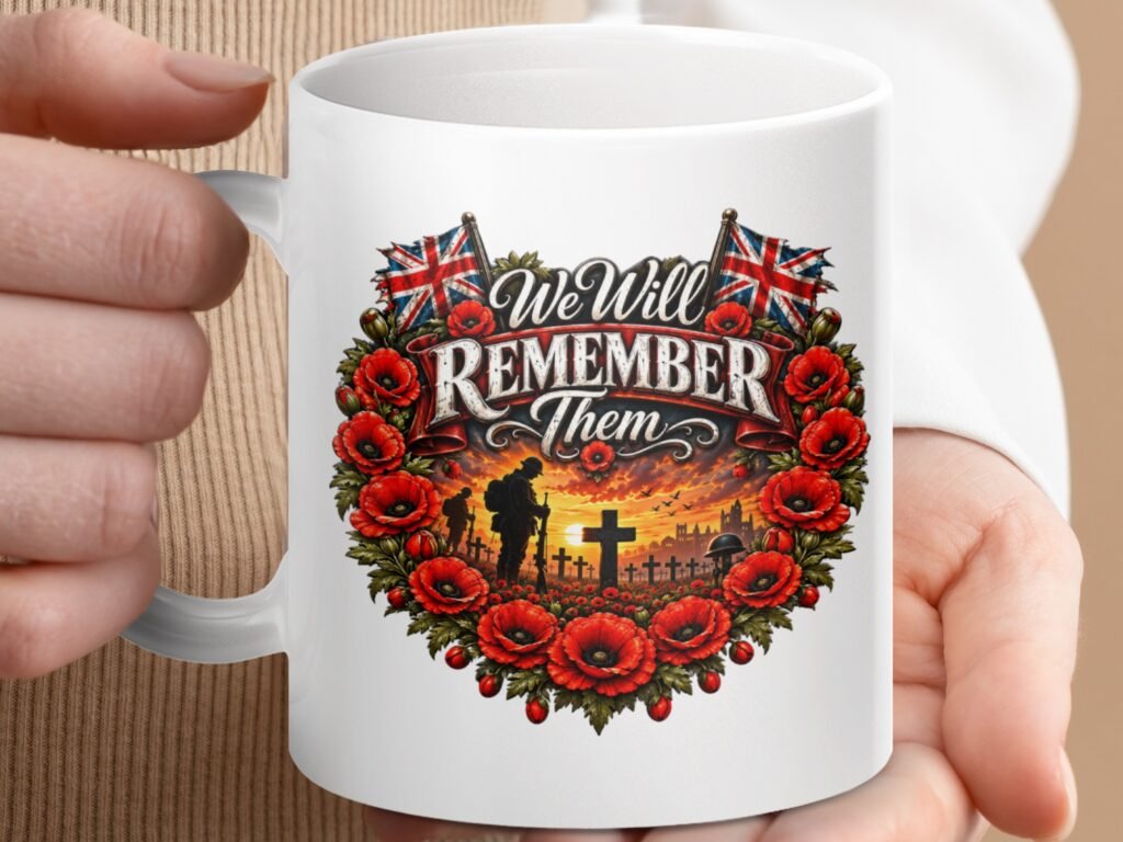 We Will Remember Them Poppy Mug