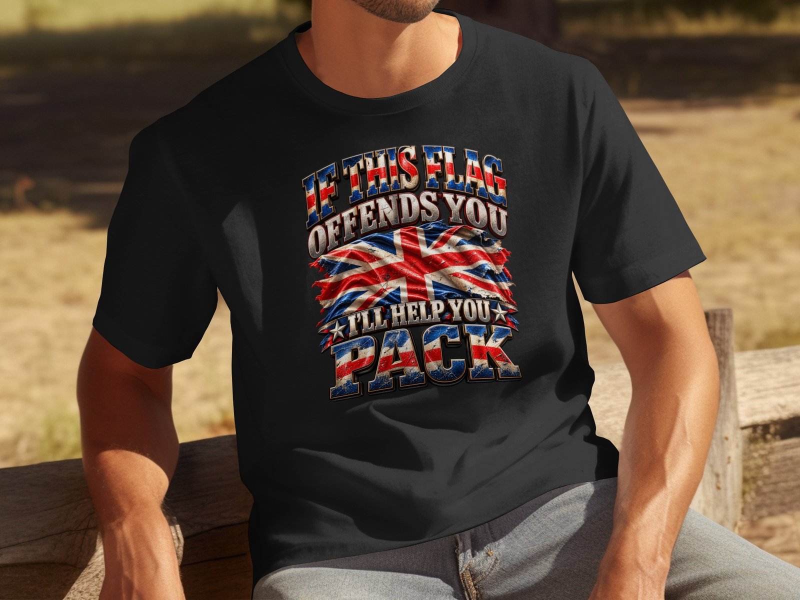 Patriotic British Union Jack Graphic T-Shirt - Image 3