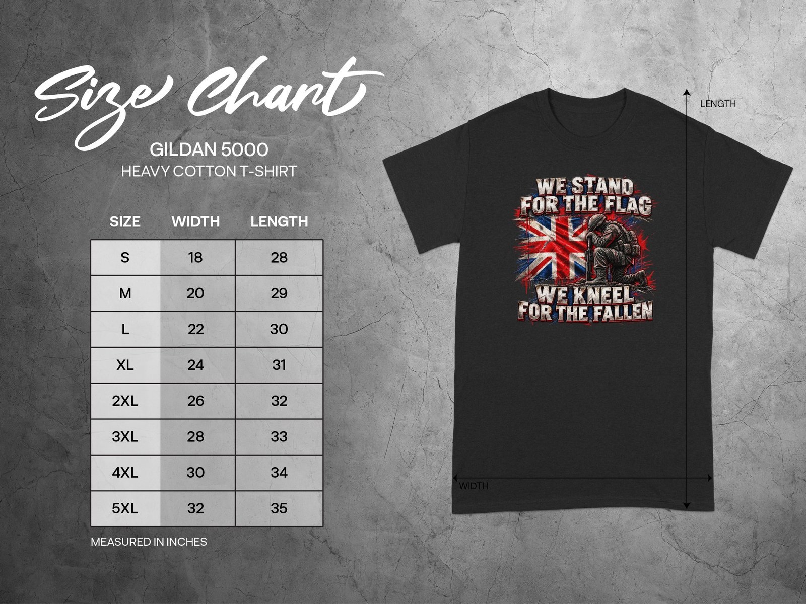 We Stand For The Flag Kneel For The Fallen T Shirt - Image 5