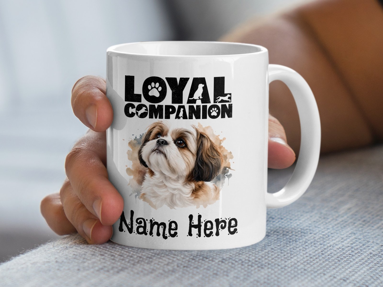 Custom Shih Tzu Loyal Companion Coffee Mug