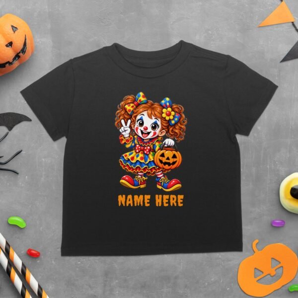 Cute Halloween Clown Girl T-Shirt
