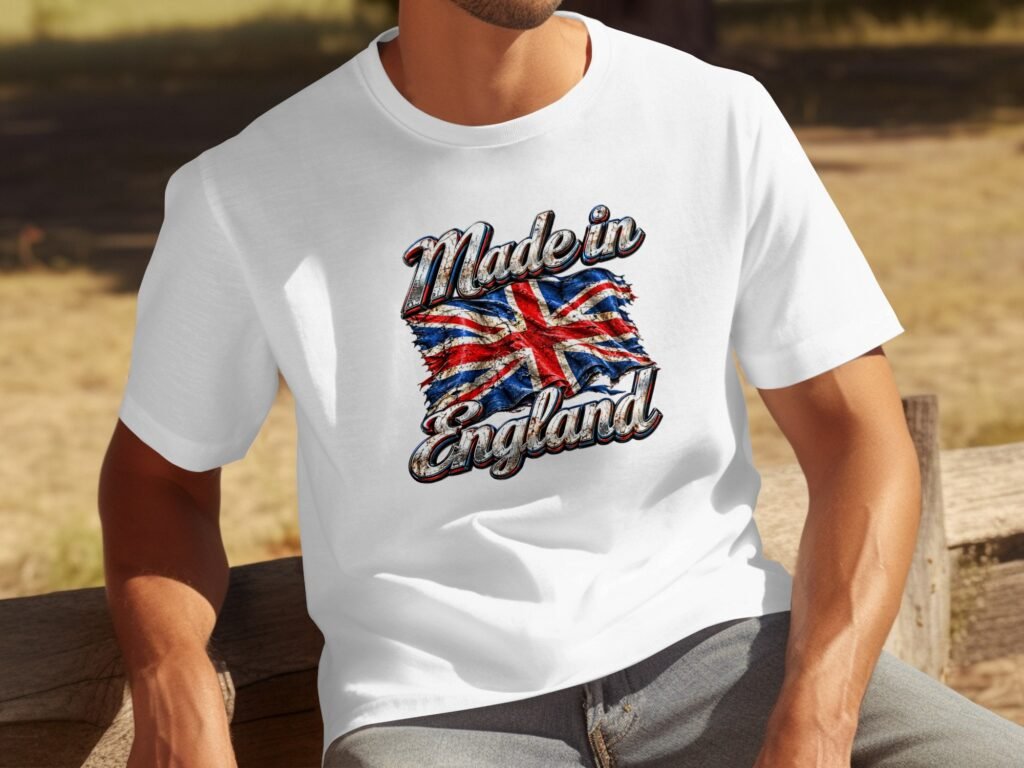Vintage Made in England T-Shirt | Distressed Union Jack