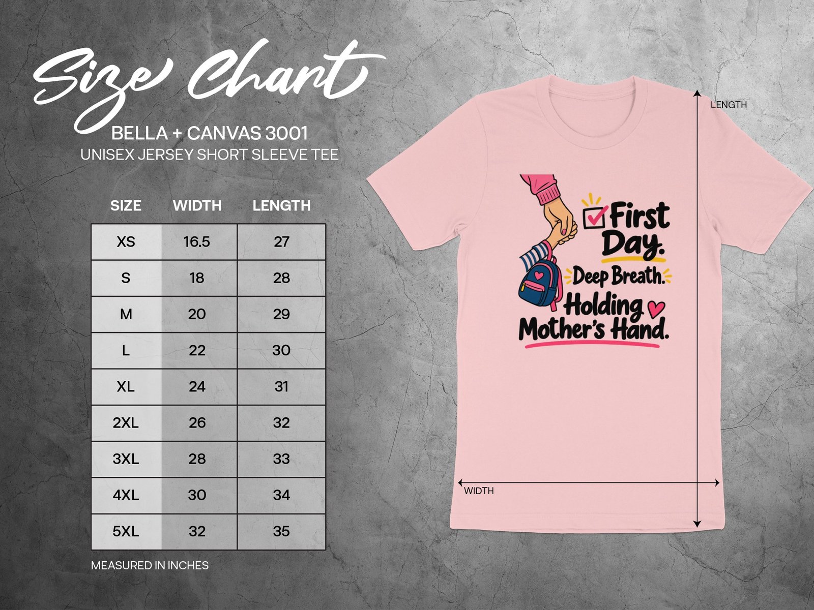 First Day School Mom T-Shirt - Image 6