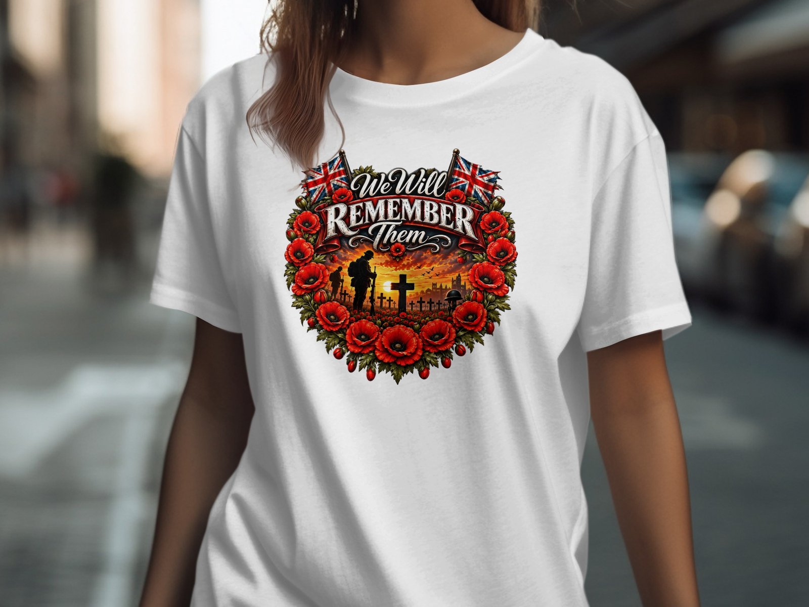 We Will Remember Them Poppy T-Shirt - Image 2