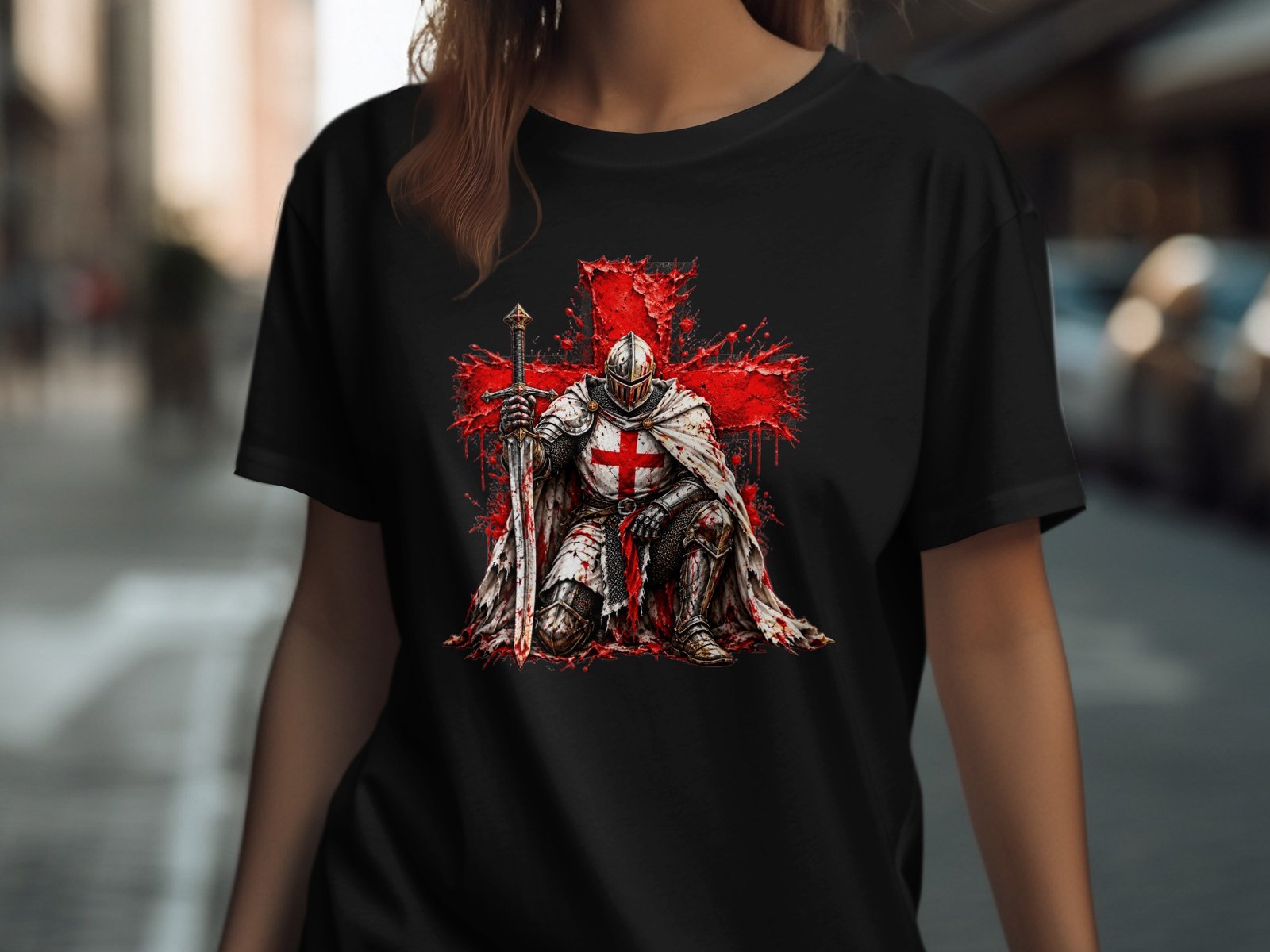 Knights Templar Crusader T Shirt - Image 2