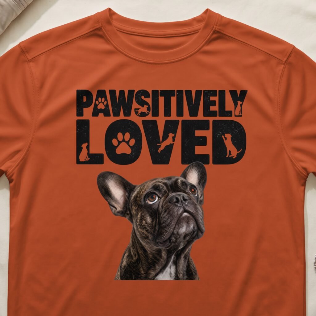 Pawsitively Loved French Bulldog T-Shirt