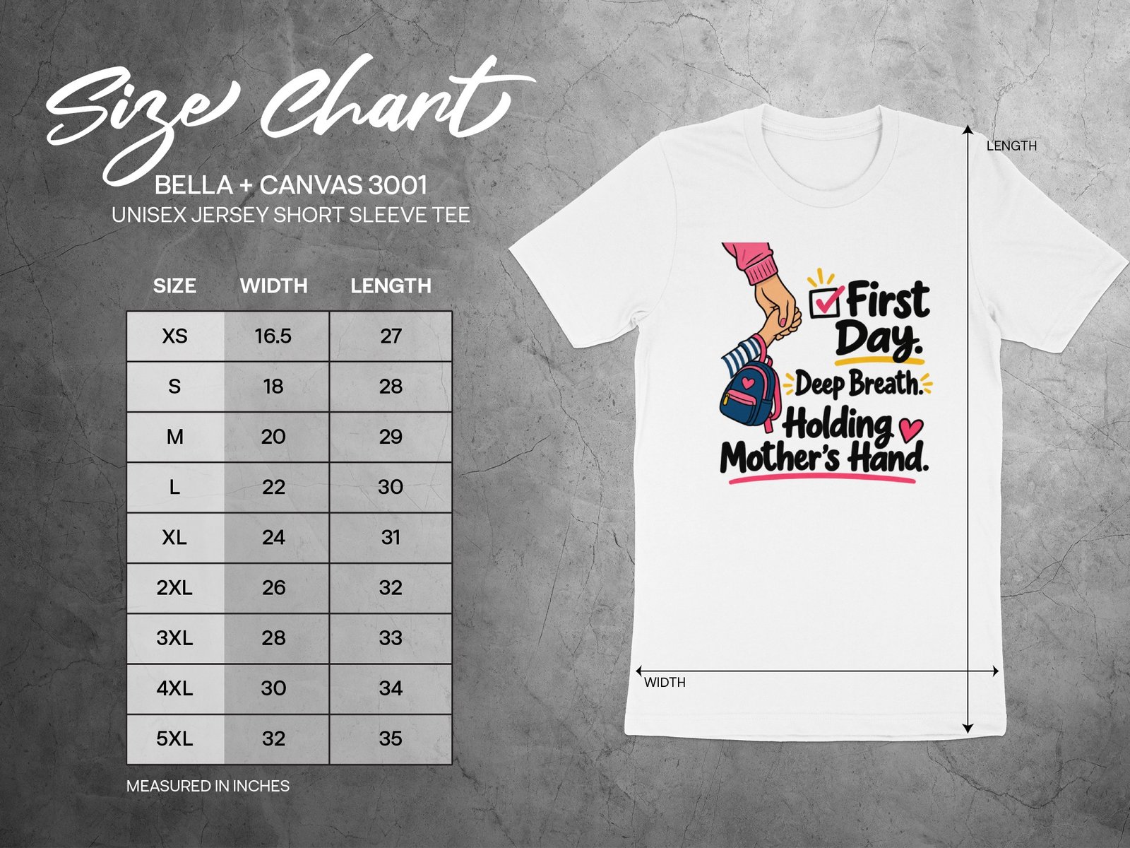 First Day School Mom T-Shirt - Image 5
