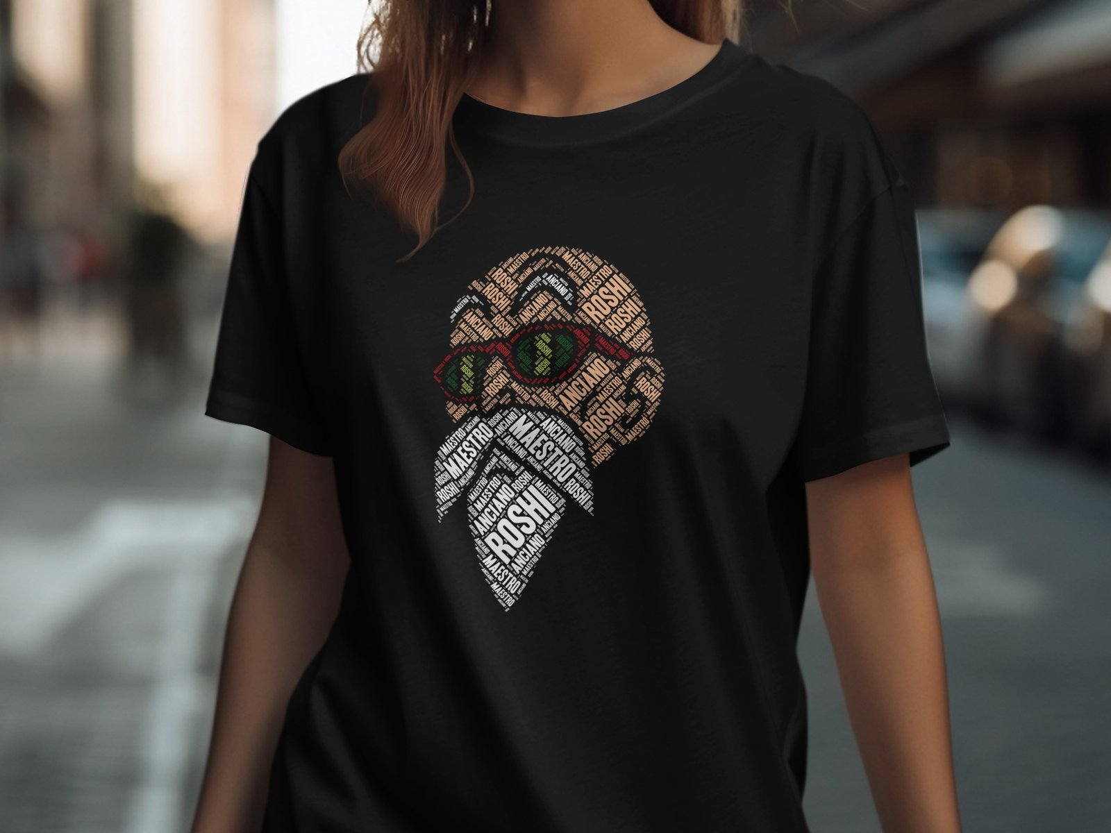 Roshi Typography Graphic T-Shirt - Image 5