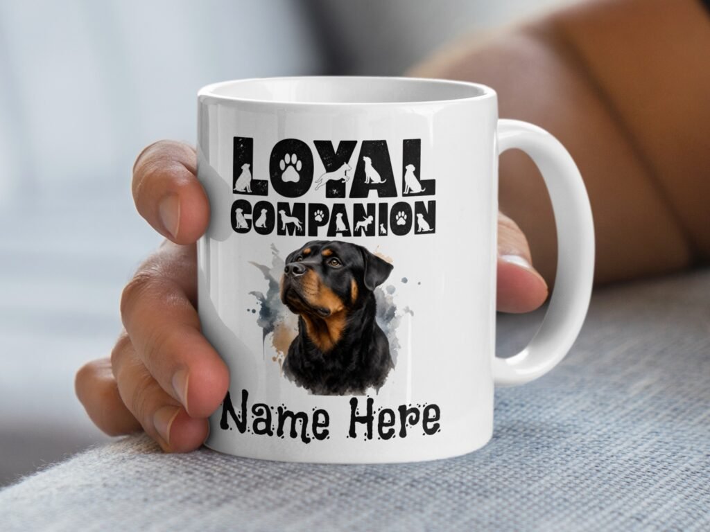 Custom Rottweiler Loyal Companion Coffee Mug