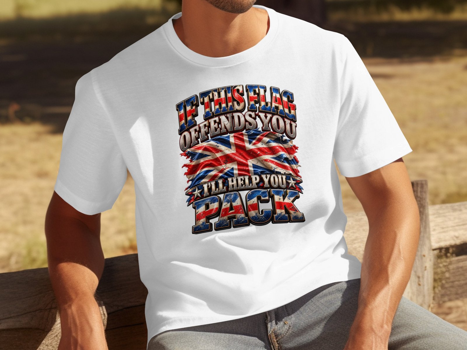 Patriotic British Union Jack Graphic T-Shirt