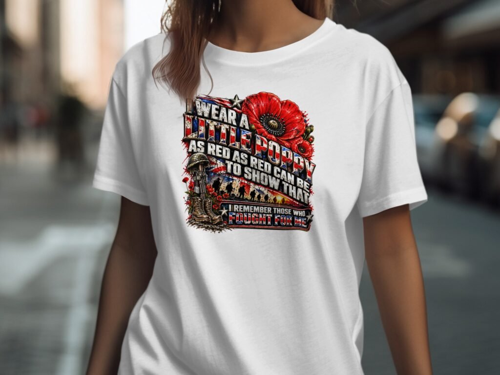 I Wear A Little Poppy T Shirt