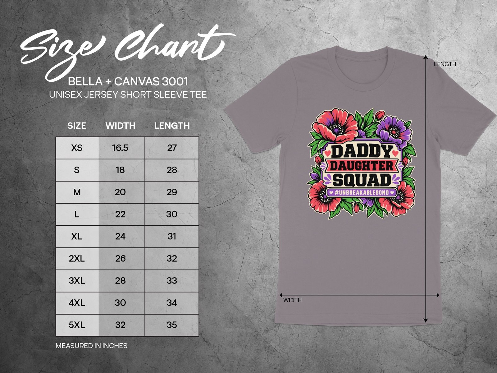 Daddy Daughter Squad Floral Graphic T-Shirt - Image 7