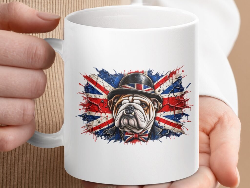British Bulldog Union Jack Coffee Mug