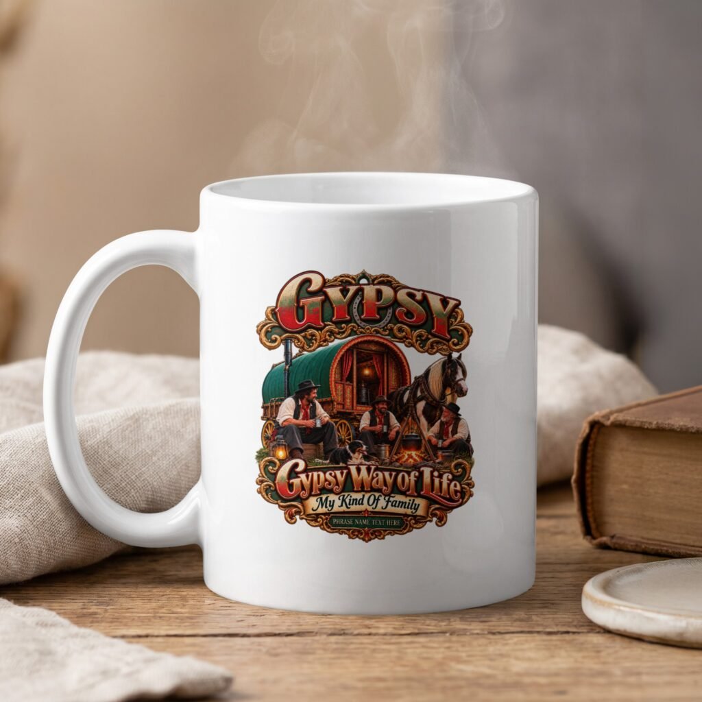 Gypsy Way of Life Mug - Vintage Traveler Coffee Cup