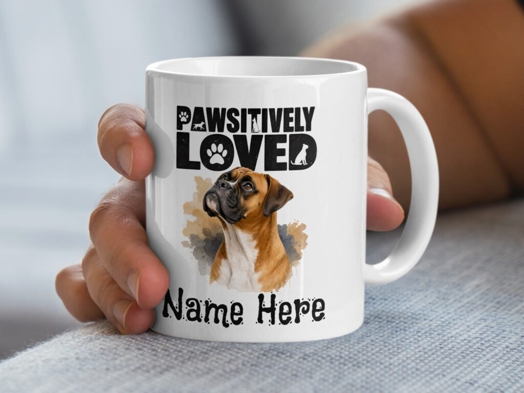 Custom Boxer Dog Mug - Pawsitively Loved Pet Gift