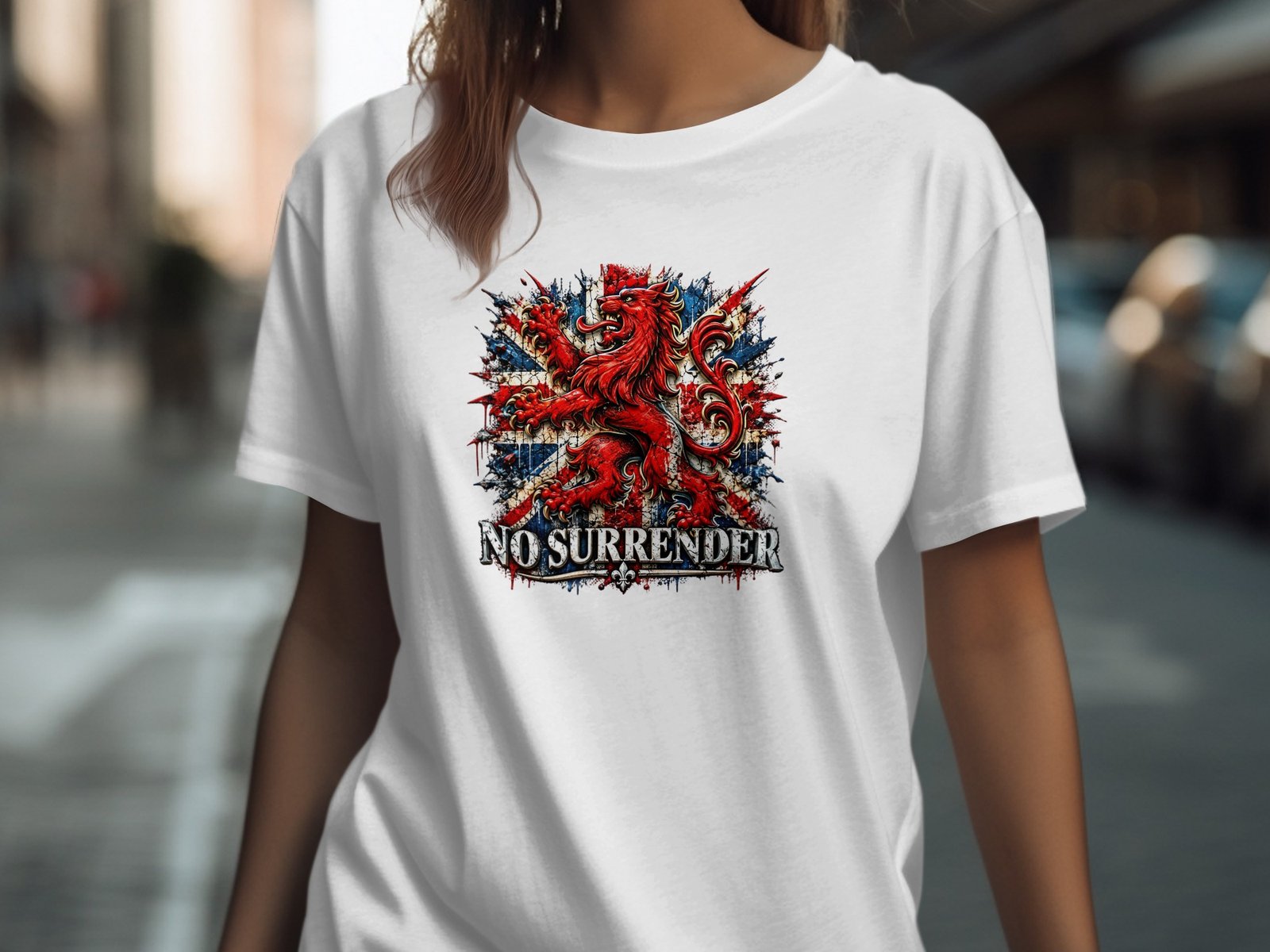 No Surrender British Lion Rampant T-Shirt - Image 2