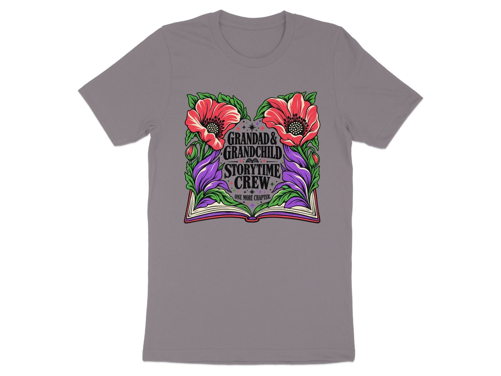 Grandad & Grandchild Storytime Crew T-Shirt - Image 6