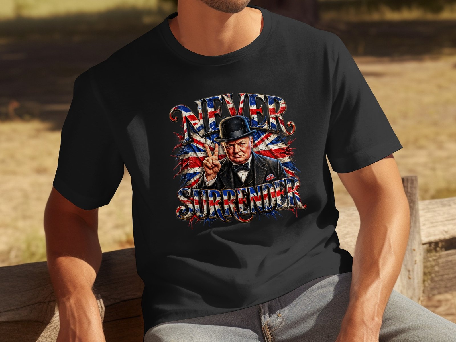 Never Surrender T Shirt - Image 4