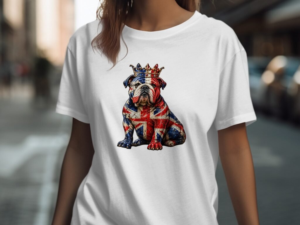 Royal British Bulldog  T Shirt