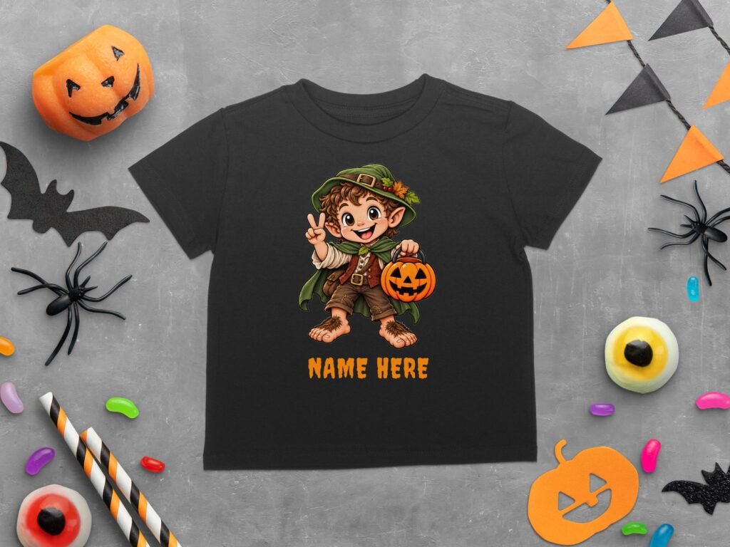 Cute Fantasy Halfling Halloween T-Shirt