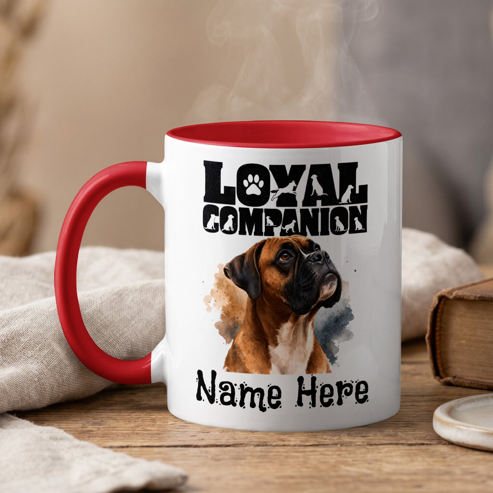 Personalized Boxer Dog Loyal Companion Mug - Image 3