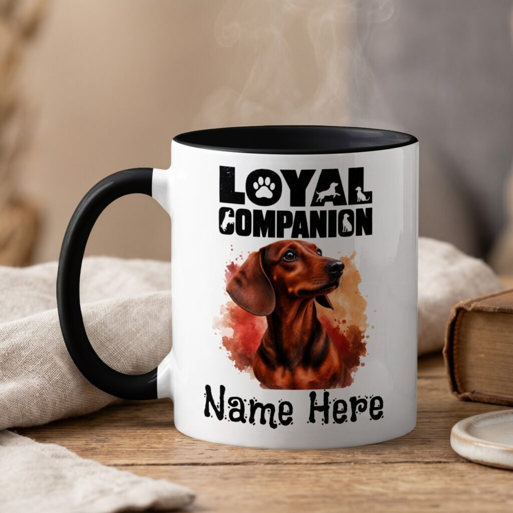 Personalized Dachshund Loyal Companion Coffee Mug