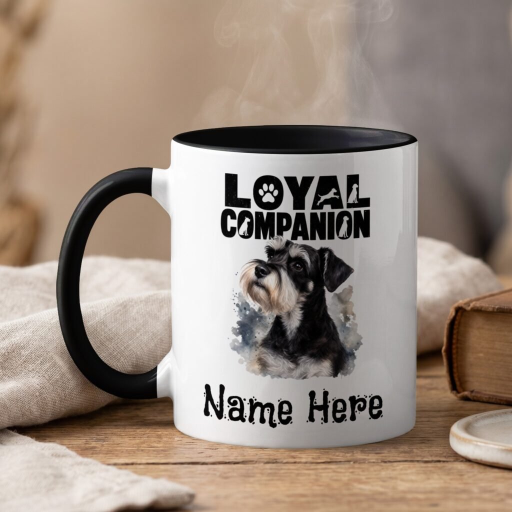 Personalized Schnauzer Loyal Companion Mug