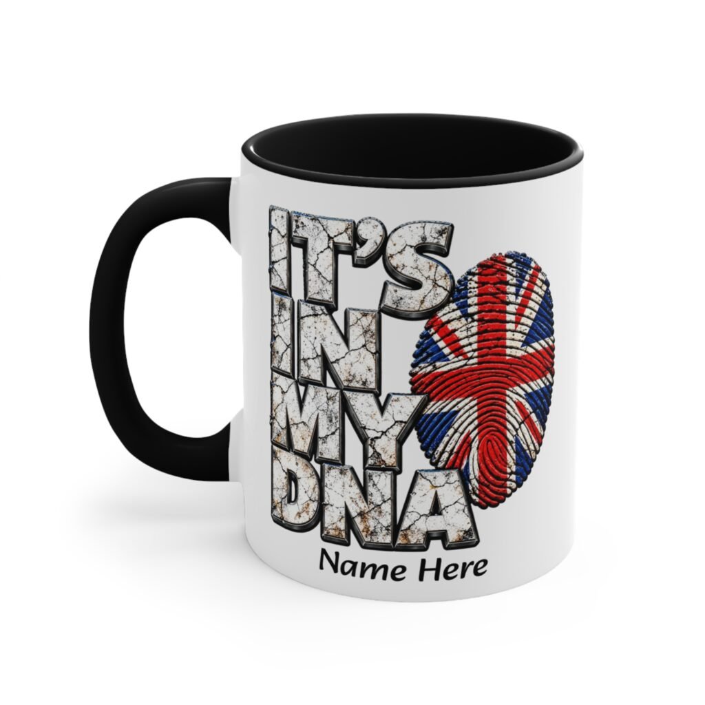 British In My DNA Flag Heritage Mug