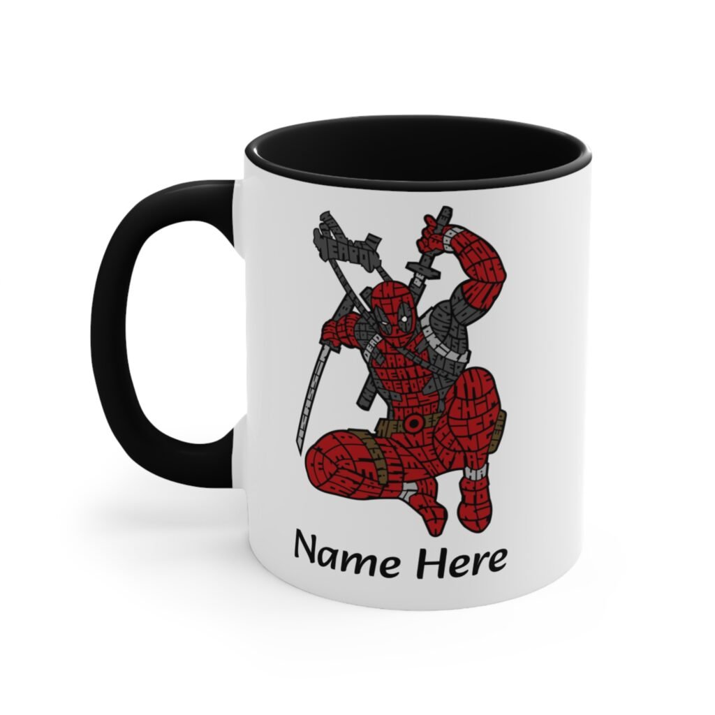 Custom Comic Antihero Word Art Mug