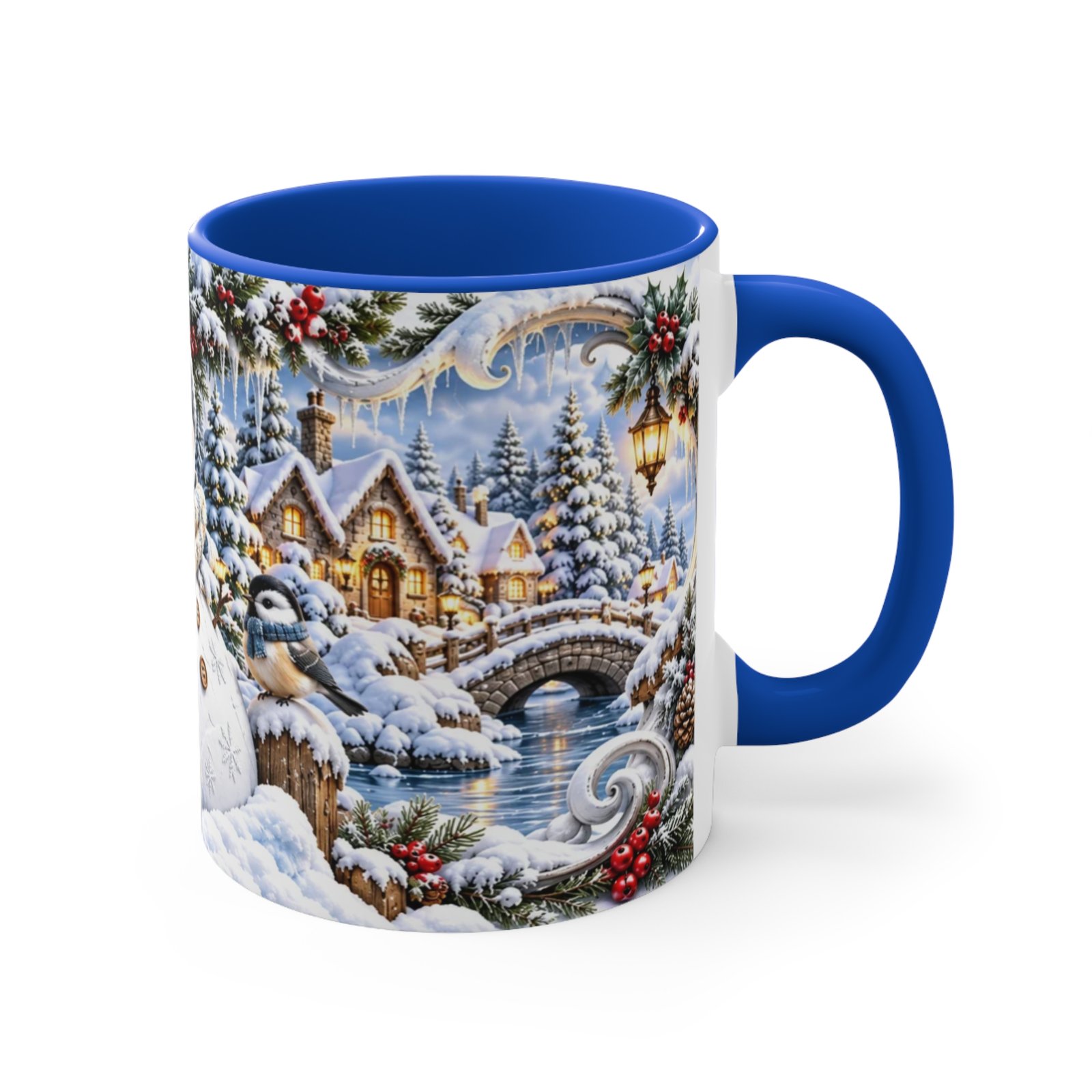 Cozy Winter Wonderland Snowman Coffee Mug - Image 6