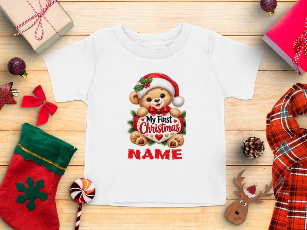 My First Christmas Bear Tee
