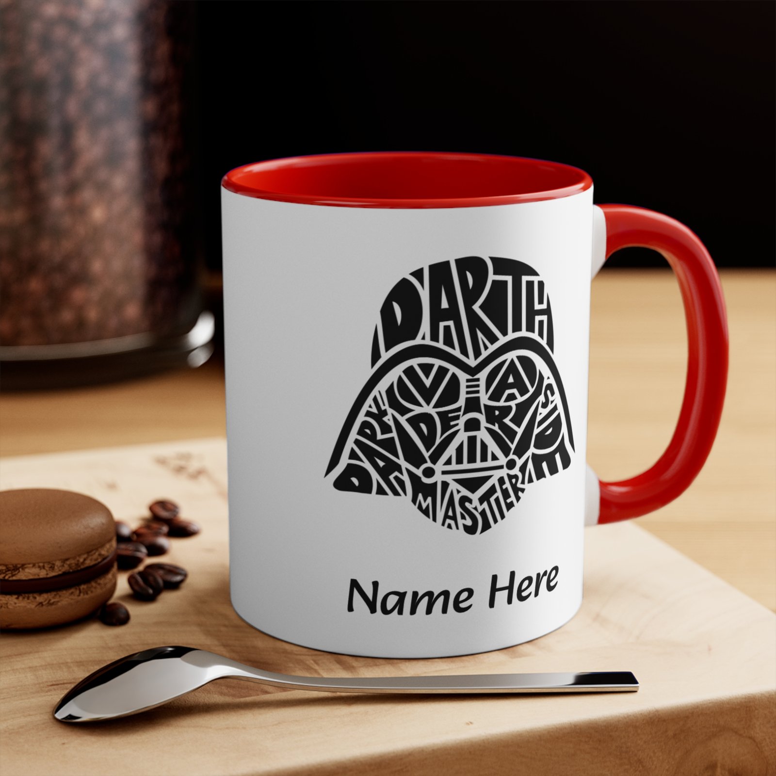 Custom Darth Vader Typography Coffee Mug - Image 15