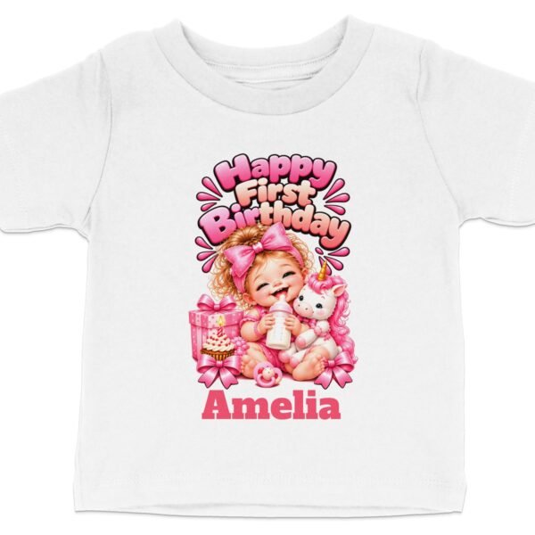 Baby Girl First Birthday T-Shirt