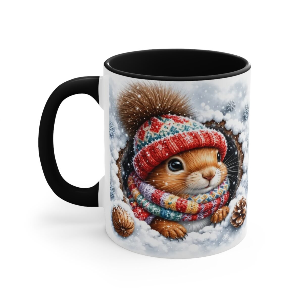 Cozy Winter Squirrel Coffee Mug