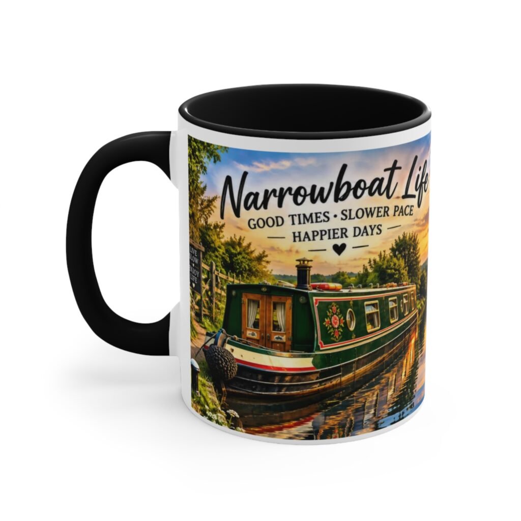 Narrowboat Life Canal Sunset Coffee Mug
