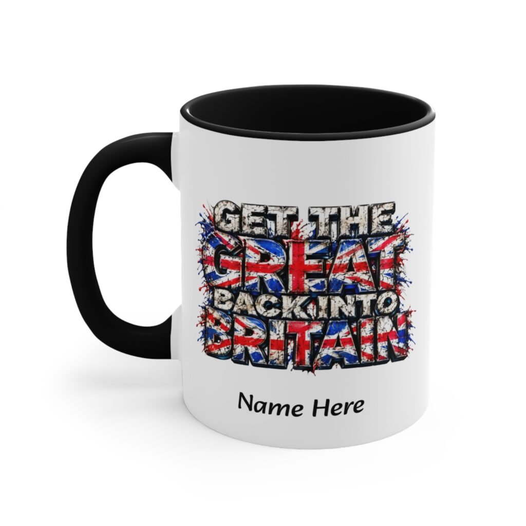 Personalized Great Britain Union Jack Coffee Mug